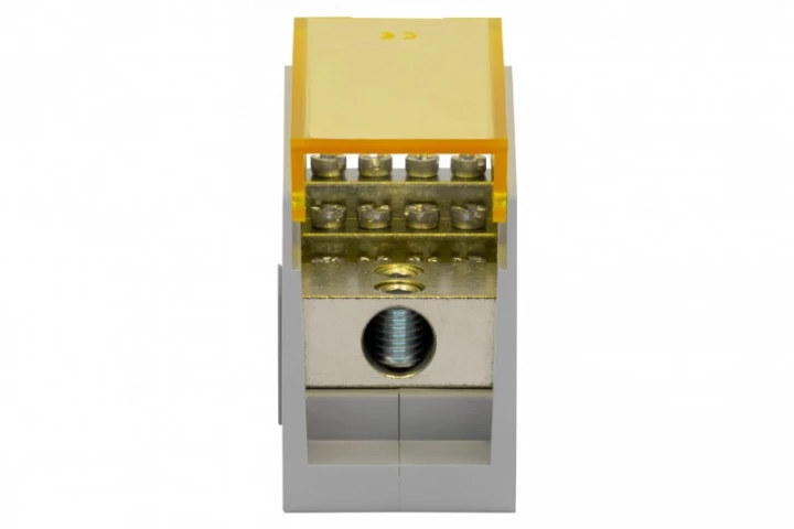 Blok rozdzielczy VBR 300A-12 (1x50 / 12x10) Al/Cu - żółty