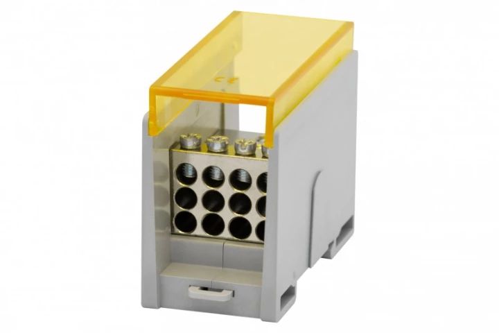 Blok rozdzielczy VBR 300A-12 (1x50 / 12x10) Al/Cu - żółty