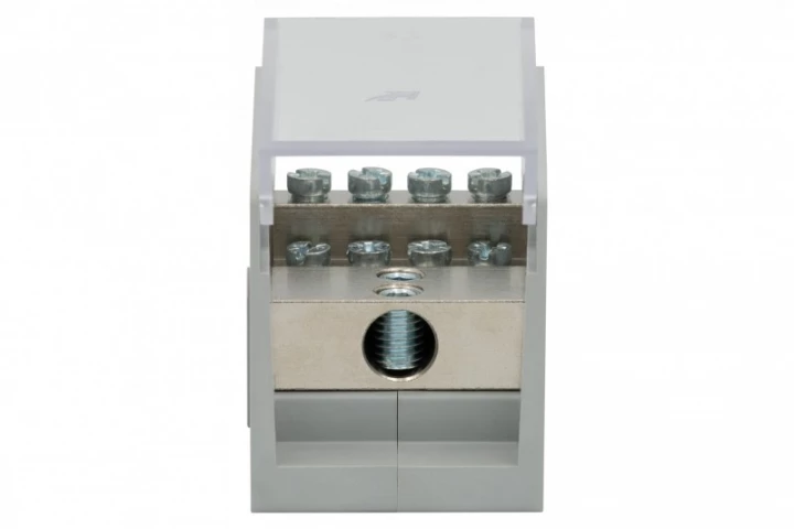 Blok rozdzielczy VBR 400A-8 (1x50 / 8x25) Al/Cu - szary