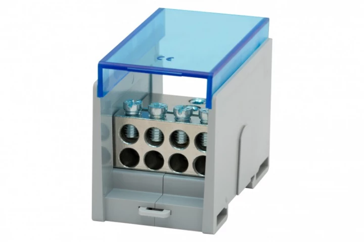 Blok rozdzielczy VBR 400A-8 (1x50 / 8x25) Al/Cu - niebieski