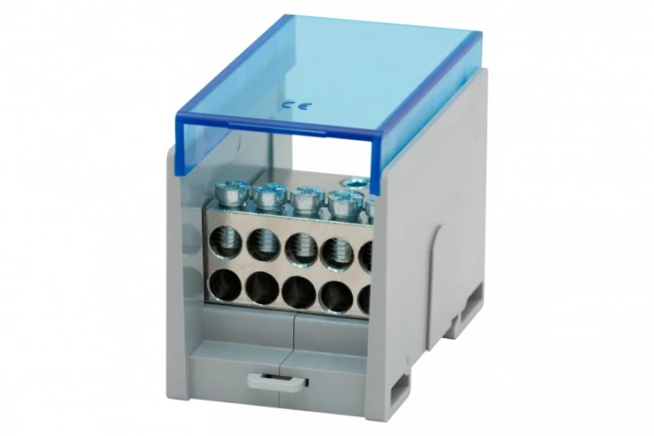 Blok rozdzielczy VBR 400A-10 (1x50 / 10x16) Al/Cu - niebieski