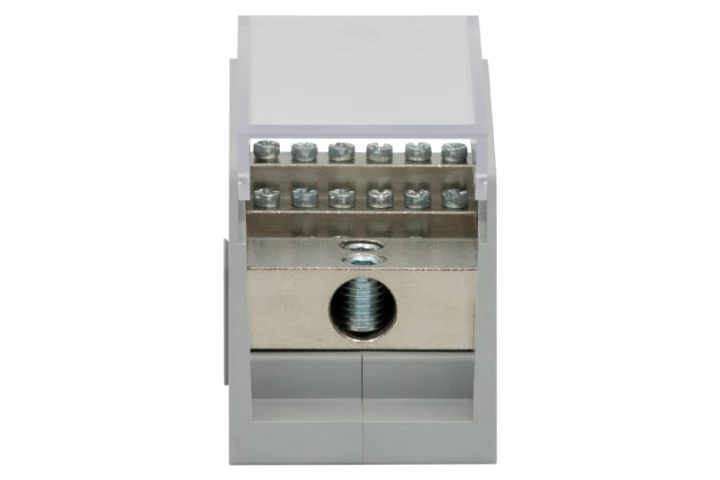 Blok rozdzielczy VBR 400A-16 (1x50 / 16x10) Al/Cu - szary