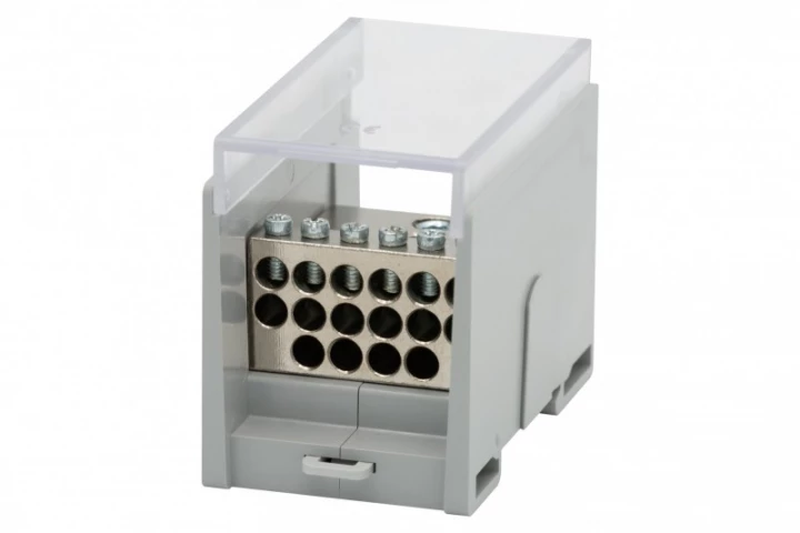 Blok rozdzielczy VBR 400A-16 (1x50 / 16x10) Al/Cu - szary