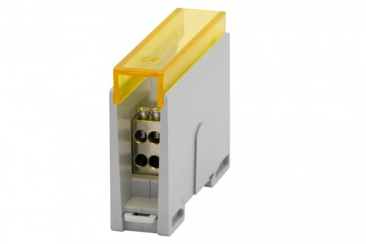 Blok rozdzielczy VBR 150A-6 (1x35 / 6x6) Al/Cu - żółty