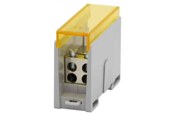 Blok rozdzielczy VBR 250A-4 (1x35 / 4x25) Al/Cu - żółty