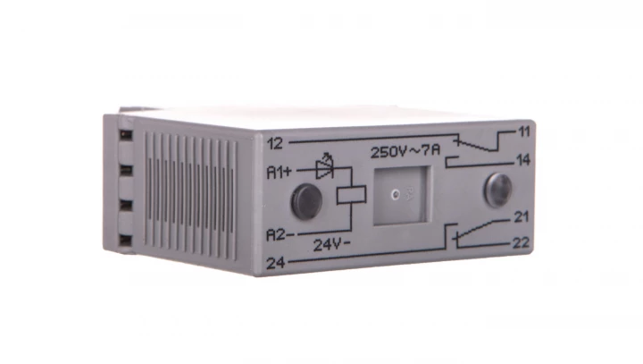 Moduł przekaźnikowy 20mm 24V DC 2p 286-312