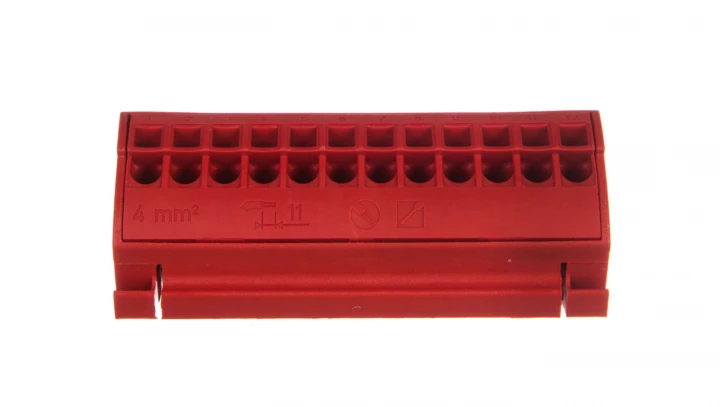 Blok potencjałowy 4mm2 czerwony 812-103