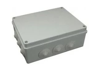 Puszka n/t hermetyczna 240x190x90 12 dławików IP55 szara S-BOX 506