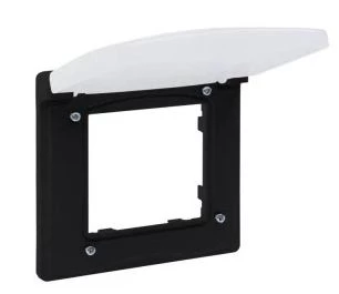 Niloe Step Ramka pojedyncza IP44 czarny 863596