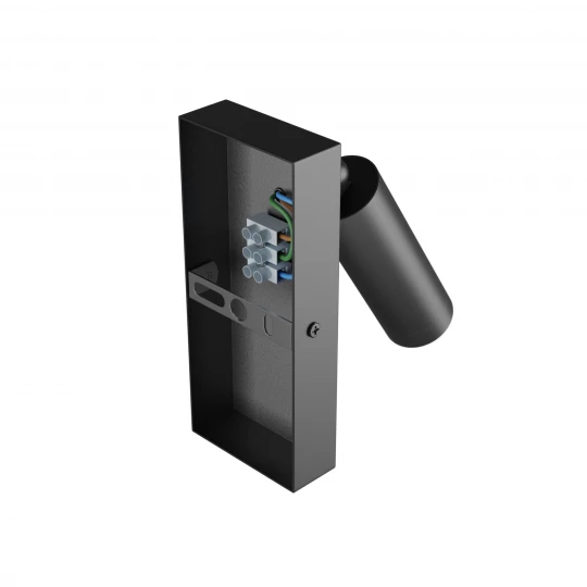 MADARA SLIM MR11 SWITCH SCONCE 230V IP20 38x95 + base140x60x25 BLACK