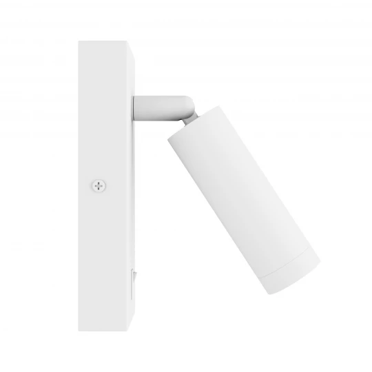 MADARA SLIM MR11 SWITCH SCONCE 230V IP20 38x95 + base140x60x25 WHITE