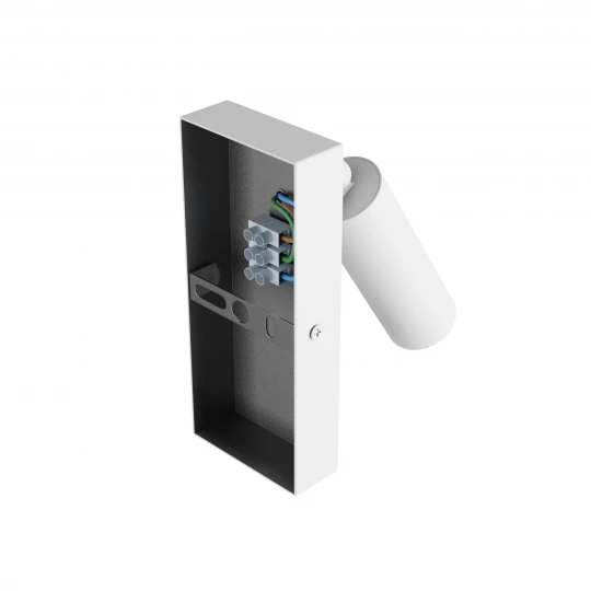 MADARA SLIM MR11 SWITCH SCONCE 230V IP20 38x95 + base140x60x25 WHITE