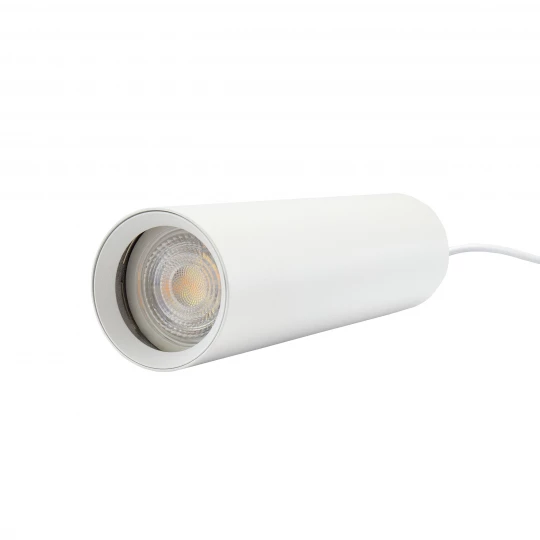 MADARA MINI II GU10 ZWIS BAZA 230V IP20 fi55*200mm BIAŁY kabel 1m