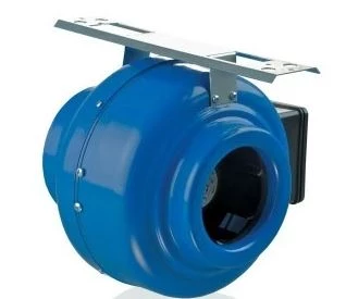 Wentylator kanałowy odśrodkowy fi 250mm 230V 194W 1310 m3/h 52dB metalowy niebieski VKM250