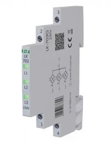 Lampka modułowa LED kontrolna zielona Slim 3-fazowa 230V LK-703G
