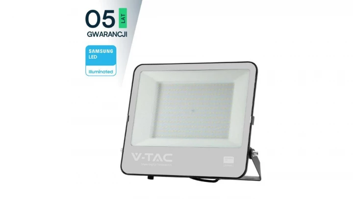 Projektor LED 200W 22960lm 6500K Dioda SAMSUNG 115LM/W IP65 Czarny 5 Lat Gwarancji 23221