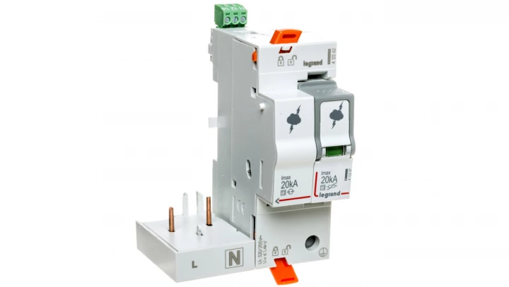 Ogranicznik przepięć C Typ 2 1P+N 20kA 1,7kV blokowy ON 300 412262