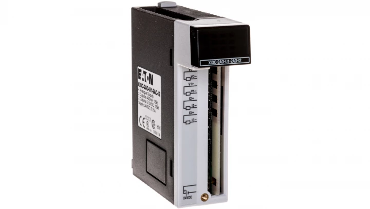 Moduł wyjść analogowych 2 wyjścia 0-10V 2 wyjścia 4-20mA 24V DC do XC100/200 257902