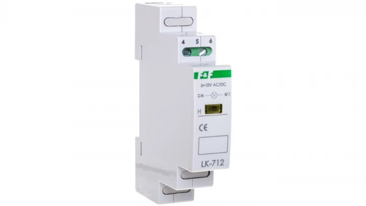 Lampka modułowa 1-fazowa żółta 5-10V AC/DC LK-712Y-5-10V