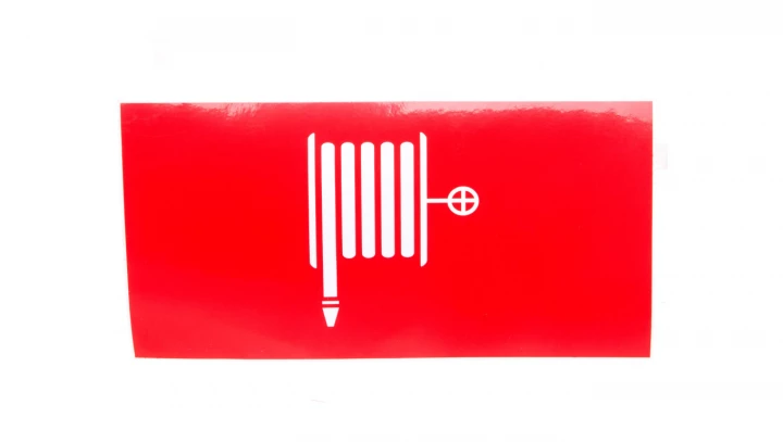 Piktogram 125x250 PS61 hydrant logo awex (ISO7010)