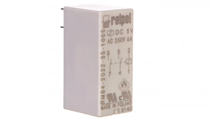 Przekaźnik miniaturowy 2Z 8A 5V DC PCB RM84-2022-35-1005 600463