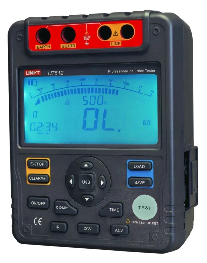 MIERNIK REZYSTANCJI IZOLACJI UT 512 UNI-T LX0254