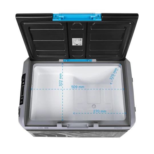 Profesjonalna lodówka turystyczna kompresorowa TEESA z funkcją mrożenia 40L DC12/24 AC 230V