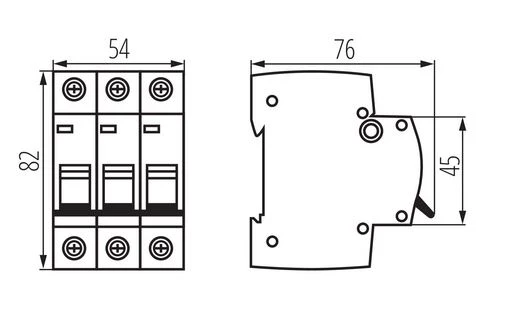 Ogranicznik mocy umownej 3P 63A (typu Etimat T) KMB6-P-63/3 45768