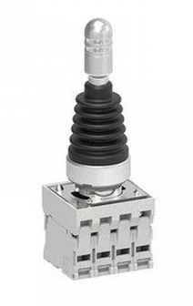 Joystick czterokierunkowy metalowy 22mm bez samopowrotu, w komplecie adapter i 4 zestyki 1Z LPSJ401