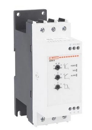 Softstart ADXNB018, 7,5kW przy 400V, wbudowany przekaźnik bypass. Zasilanie pomocnicze 100...240VAC