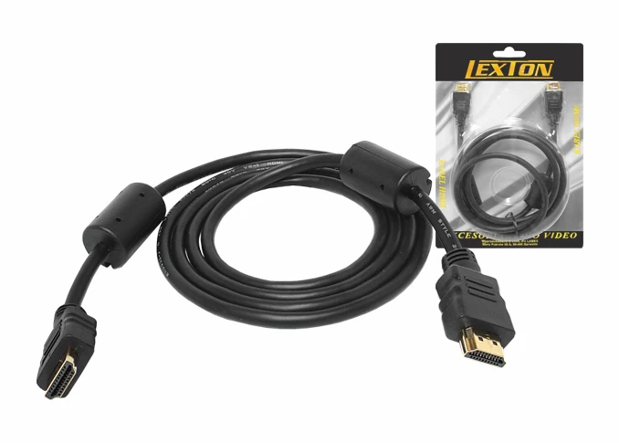 LX HD11 PS Kabel HDMI-HDMI, wtyki pozłacane, 19Pin + filtr, 1.8m Cu