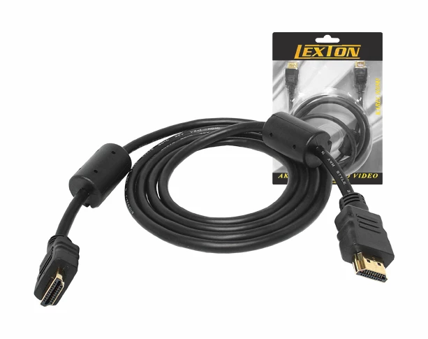 Lx HD14 PS Kabel HDMI-HDMi złoty 19 Pin + Filtr 10m Cu