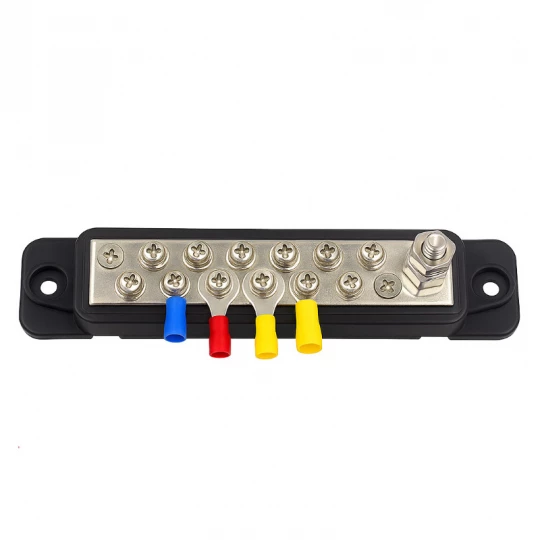 Busbar Solvian 48V 150A 1P M8 12P M4 konektory