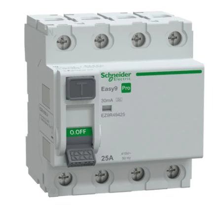 Wyłącznik różnicowoprądowy 25A 4P 30mA Typ A Easy9 Pro EZ9R49425