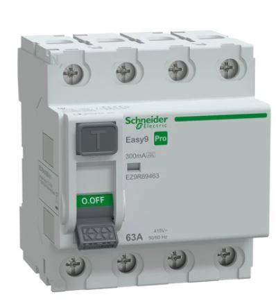 Wyłącznik różnicowoprądowy 63A 4P 300mA Typ A Easy9 Pro EZ9R89463
