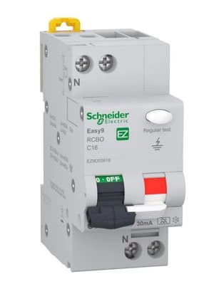 Wyłącznik różnicowo-nadprądowy C 16A 1P+N 30 mA typ A Easy9 Pro EZ9D55616