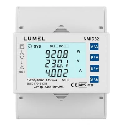 LUMEL NMID32 3-fazowy licznik energii z certyfikatem MID 1/5A Modbus RTU