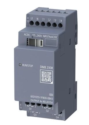 Moduł rozszerzeń Siemens LOGO! 9 DM8 230R 230V AC/DC, 4 wejścia cyfrowe, 4 wyjścia przekaźnikowe, 6ED1055-1FB00-0BA3