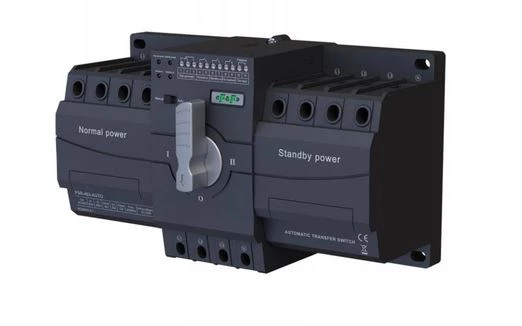 Przełącznik automatyczny sieć–agregat F&F PSR-463-AUTO 4P 63A 230/400V AC, Auto/Manual