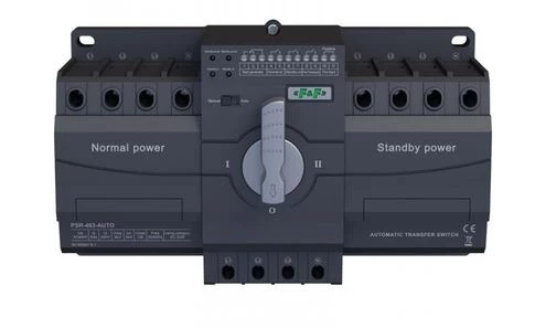 Przełącznik automatyczny sieć–agregat F&F PSR-463-AUTO 4P 63A 230/400V AC, Auto/Manual