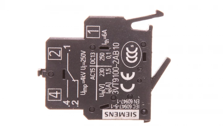 Styk pomocniczy 1P montaż czołowy 3VT9100-2AB10