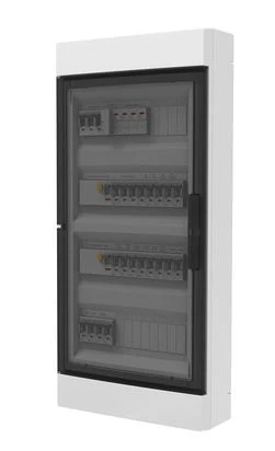 Rozdzielnica modułowa podtynkowa 4×12 IP40 ELEGANT PE+N drzwi dymne 2475-01