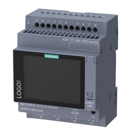 Moduł logiczny LOGO! 9 230RCE 115/230V 8DI/4DO, Ethernet, MQTT, wyświetlacz dotykowy 6ED1052-1FB08-0BA3 Siemens