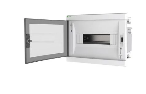 Rozdzielnica modułowa podtynkowa ELEGANT RP 1×12 PE+N IP40 z drzwiami dymnymi 2434-01