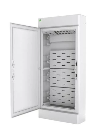 Rozdzielnica multimedialna natynkowa ELEGANT RN 4×12 IP40 z płytą montażową i patchpanelem 2465-20