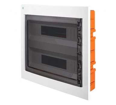 Rozdzielnica modułowa podtynkowa AREO RP 2×18 PE+N IP40 biała/dymna 3661-01