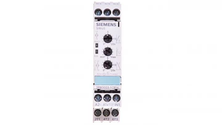 Softstart 3-fazowy 200-400VAC 3A 1,1kW/400V Uc=24-230V AC/DC 3RW3003-1CB54