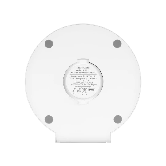Kamera WiFi zewnętrzna 4Mpx 2K PTZ 360° podwójny obiektyw Tuya Smart Life tryb nocny AI audio Kruger&Matz Connect C180 KM2221