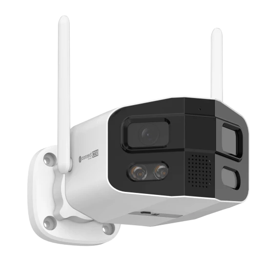 Kamera WiFi zewnętrzna panoramiczna 4Mpx Tuya Smart Life z detekcją ruchu i dwukierunkowym audio Kruger&Matz Connect C130 KM2218