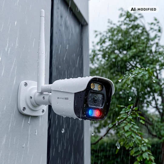 Kamera WiFi zewnętrzna 4Mpx 2K PTZ Tuya Smart Life Tracking ONVIF IP66 Kruger&Matz Connect C190 KM2222